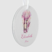 Chaussures de Ballerina ornement de noël arboré ro (devant)