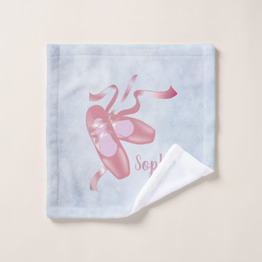 Chaussures de ballet Design Ensemble de serviettes (Gant de toilette)