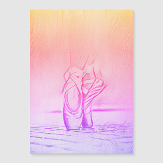 Chaussures de ballet Rainbow Ballerina Carte magné