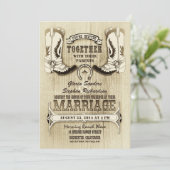 chaussures de cowboy invitations de mariage occide (Debout devant)