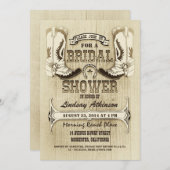 chaussures de cowboy western nuptiale invitations (Devant / Derrière)