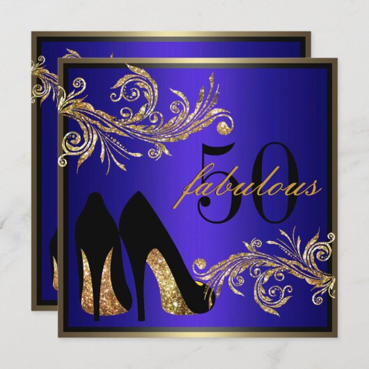 Chaussures de danse - cinquantième invitation (Devant / Derrière)