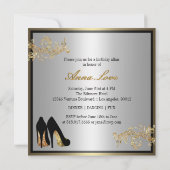 Chaussures de danse - cinquantième invitation (Dos)