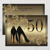 Chaussures de danse - cinquantième invitation (Devant / Derrière)