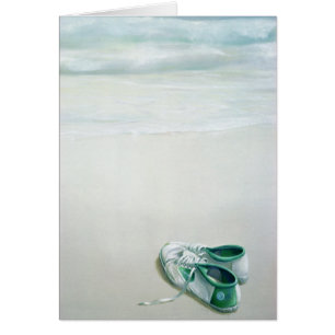 Chaussures de gymnase sur la plage