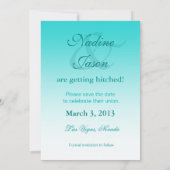 Chaussures de mariés et talons hauts Save the Date (Dos)