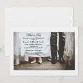 Chaussures de mariés faire-part (Devant / Derrière)