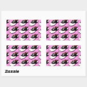 Chaussures de selle 1950 Stickers Rectangle (Feuille)