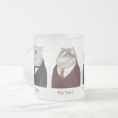 CHAUSSURES HOMMES Verre givré Mug + Texte (Devant gauche)