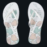 CHAUSSURES mariages | Coquillages modernes Corail<br><div class="desc">Jolie conception corallienne et coquillage turquoise. Calligraphie manuscrite qui dit bonne d'honneur - parfait pour la servante d'honneur à porter sur la plage pour la cérémonie de mariage de sa bestie. Conception créée pour TheBarefootBride™ par © WhimsicalArtwork™. Il fait partie d'une collection de papeterie mariage avec accessoires mariages assortis également...</div>
