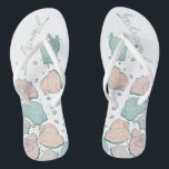 CHAUSSURES mariages | Coquillages modernes Corail<br><div class="desc">Jolie conception corallienne et coquillage turquoise. Calligraphie manuscrite qui dit demoiselle d'honneur - parfait pour la demoiselle d'honneur à porter sur la plage pour une cérémonie de mariage à la plage. Conception créée pour TheBarefootBride™ par © WhimsicalArtwork™. Il fait partie d'une collection de papeterie mariage avec accessoires mariages assortis également...</div>