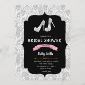 Chaussures nuptiale douche thème invitation (Devant / Derrière)