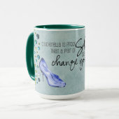 Chaussures peuvent changer votre vie - Mug Turquoi (Devant gauche)