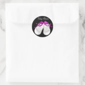 Chaussures pour bébé Hot rose Black Girl Sticker B (Sac)
