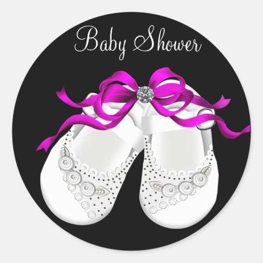 Chaussures pour bébé Hot rose Black Girl Sticker B (Devant)