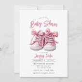 Chaussures pour bébés | Invitation Baby shower fil (Devant)