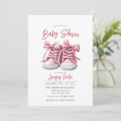 Chaussures pour bébés | Invitation Baby shower fil (Debout devant)