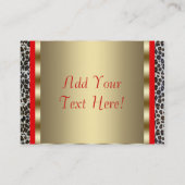 Chaussures Red High Heel Cartes de visite Red Leop (Dos)