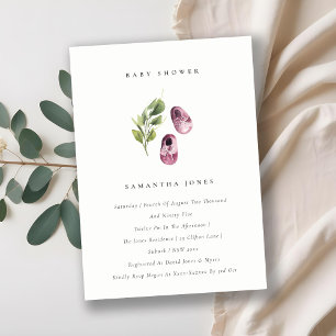 Chaussures rose mignonne Foliage fille Invitation