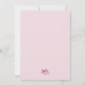 Chaussures roses Baby shower Invitation (Dos)