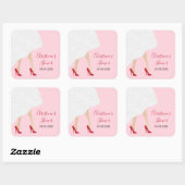 Chaussures rouges & Stickers Fête des mariées Mari (Feuille)