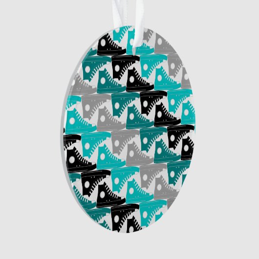 Chaussures Teal-n-Noires de dessus élevés (devant)