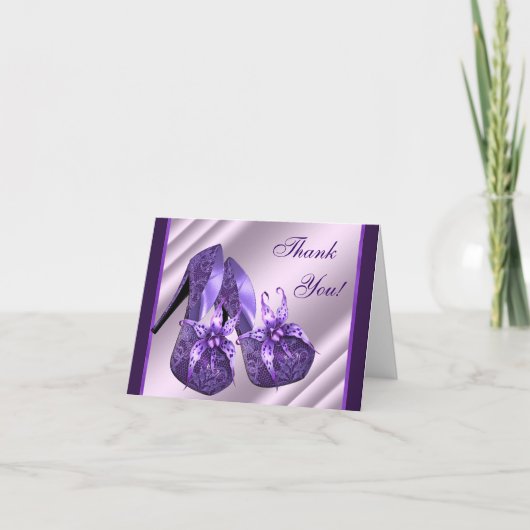 Chaussures violet haute talon Merci Cartes (Devant)