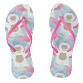 chaussures yeti rose sandales tongs tongs (Semelle)