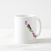 Chautauqua Lac Silhouette Carte Café Mug (Devant droit)