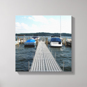Chautauqua Lake, New York Wrapped Canvas Afdruk