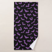 Chauve-chauve-souris noire (Serviette de bain)