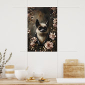 Chauve-souris avec impression de fleurs, impressio (Cuisine)