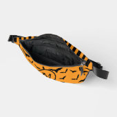 Chauve-souris Motif orange noir Monogramme (Ouvrir)