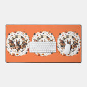 Chauve-souris patchwork d'Halloween aux couleurs d (Clavier et souris)