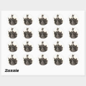 Chauve-souris victorienne - Autocollant #1 (Feuille)