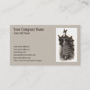 Chauve-souris victorienne - Carte de visite