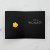 Chauves-souris au clair de lune Carte de voeux pli (Intérieur)