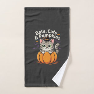 Chauves-souris de Halloween Chats et Citrouilles C