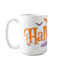 Chauves-souris d'Halloween et Mug Citrouille