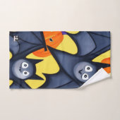 Chauves-souris et Citrouilles (Serviette à main)