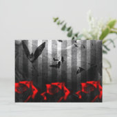 Chauves-souris et goth Rose Invitation (Debout devant)