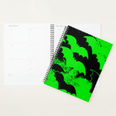 Chauves-souris noires en vert vol (Devant avec enveloppe)