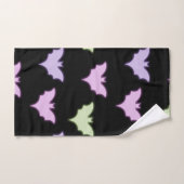 Chauves-souris violet rose néon coloré Halloween (Serviette à main)