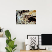 Chauvet Cave Horses Poster (Thuiskantoor)