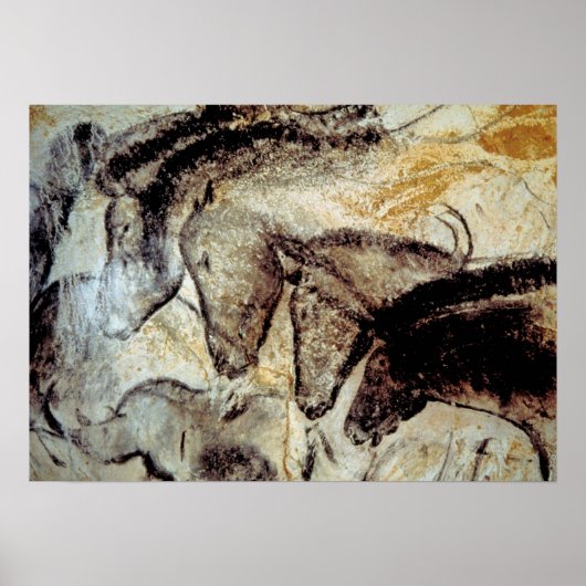 Chauvet Cave Horses Poster (Voorkant)