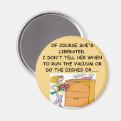 chauvinistisch mannelijk varken-grap magneet (Voorkant / Achterkant)