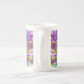 Chaux bleu violet Abstraite d'os Chine Mug (Dos)