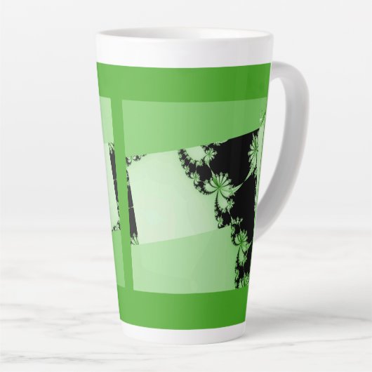 Chaux de jardin fractale Latte Mug (Angle droit)