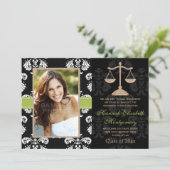 Chaux d'invitation de faire-part d'obtention du (Debout devant)