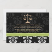 Chaux d'invitation de faire-part d'obtention du (Dos)